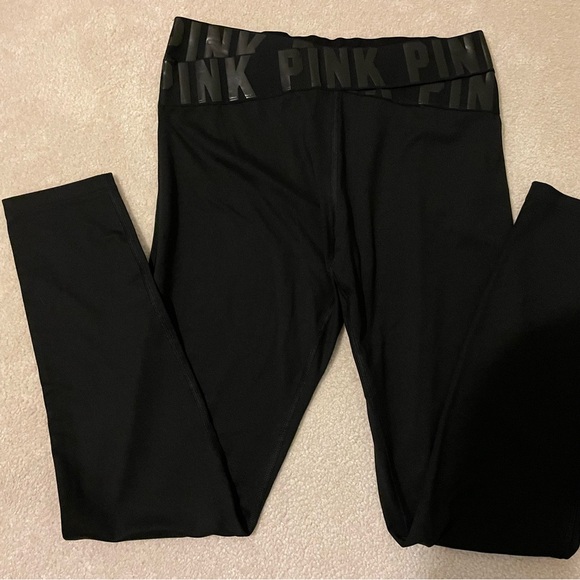 VS. PINK ultimate criss cross v waist leggings-medium like new - Picture 1 of 6